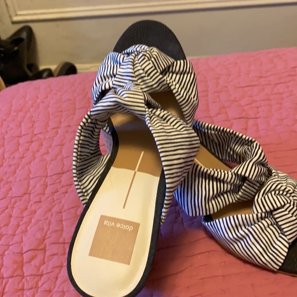Dolce vita striped heeled slide - Picture 3 of 4